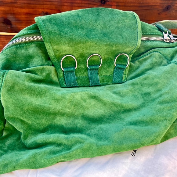 Balenciaga Suede Cargo Bag in Spring Green! - Picture 5 of 9